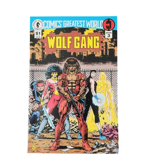Dark Horse Wolf Gang Week 3 1993 Comic Book Collector Bagged Boarded - Picture 1 of 2